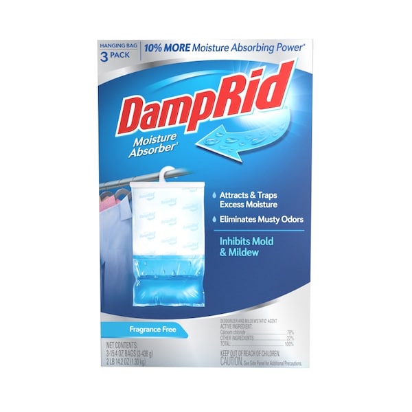 Goof Off DampRid Hanging Moisture Absorber No Scent 15.4 oz 3 pk FG83FFESB - main